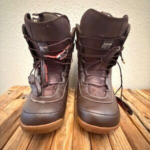 Burton ION Snowboard Boots Mens 10.5 SuperEZ Speed Lace Brown Winter